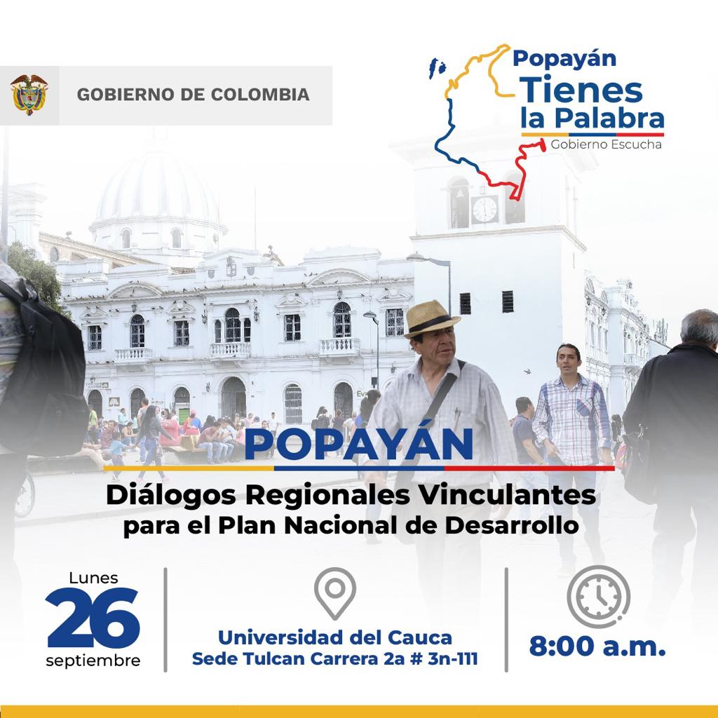 Diálogos Regionales Vinculantes para el Plan Nacional de Desarrollo