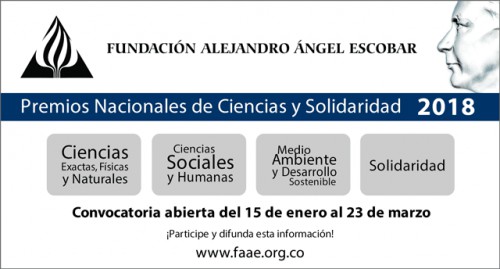 PREMIOS NACIONALES DE CIENCIAS Y SOLIDARIDAD 2018